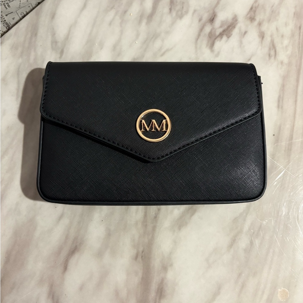 Marilyn Monroe Black Clutch with Gold Accent